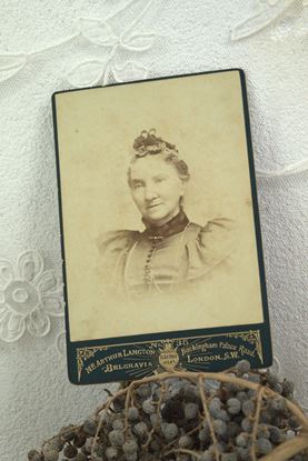Oude foto van dame eind 1900