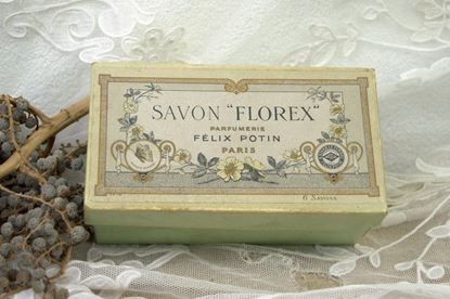 vintage florex zeep verpakking