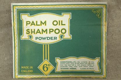 vintage pakje shampoo poeder