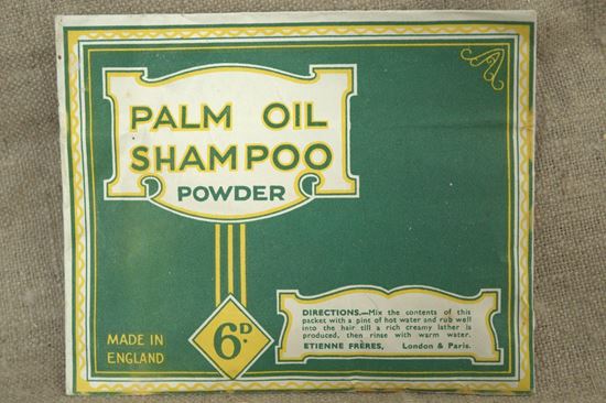 vintage pakje shampoo poeder